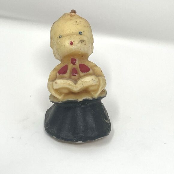 Vintage Gurley Candles Christmas Carolers Lot of 4 Wax Holiday Figures 1950's - Picture 5 of 16